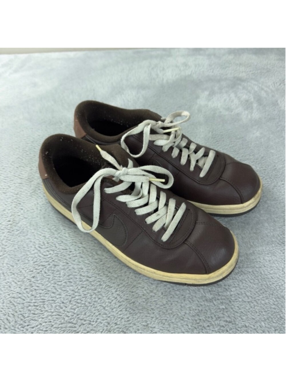 Nike Men Sz 9 US/8 UK/42.5 EU Air Force 1 07’ Brown Leather Sneakers 315807-221 - Picture 3 of 15